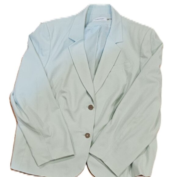 24W Calvin Klein Mint Green Blazer - Picture 1 of 3